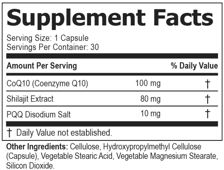 Cardio Clear 7 Supplement facts
