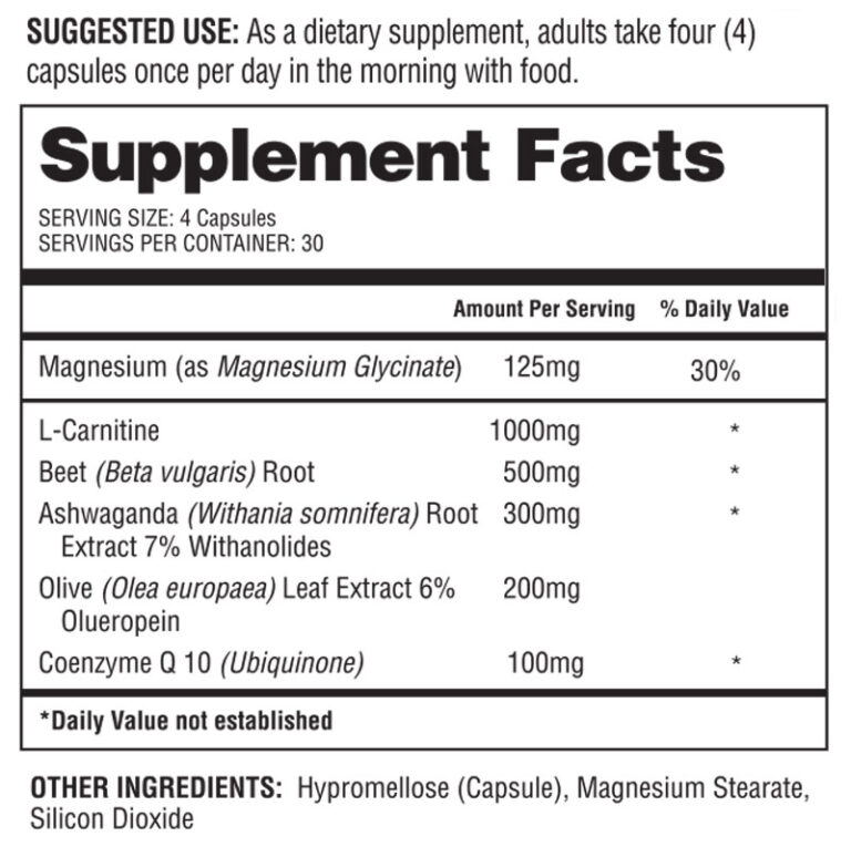 Healthy-Heart-Support-Plus-suplement-facts